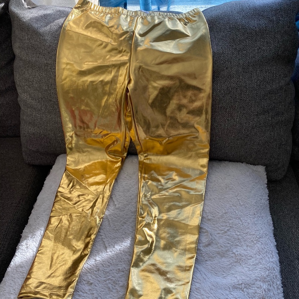 Gold leggings